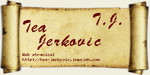 Tea Jerković vizit kartica